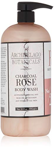 Archipelago Botanicals Charcoal Rose Body Wash 33 Fl Oz