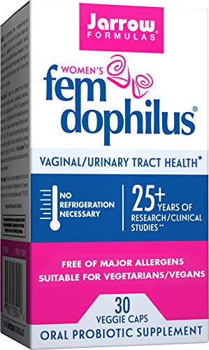 Jarrow Formulas Fem Dophilus Supports Women s Health Capsules Supports Vaginal and Urinary Tract Health 30 Count