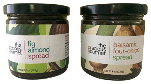 The Gracious Gourmet Fig Almond Spread Balsamic Four Onion Spread 163 Ounce
