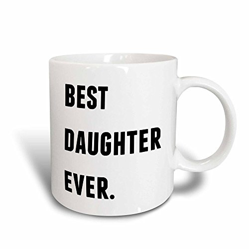 3dRose Best Fiancee Ever Letters Background Mug 11 oz Black White