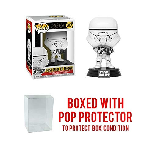 First Order Jet Trooper with Blaster  317 Movies The Rise of Skywalker Vinyl Figure  Includes Compatible Pop Box Protector Case