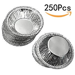 Goege 250 Pcs Disposable Aluminum Foil Cups Baking Bake Muffin Cupcake Tin Mold Round Egg Tart Tins Mold Mould