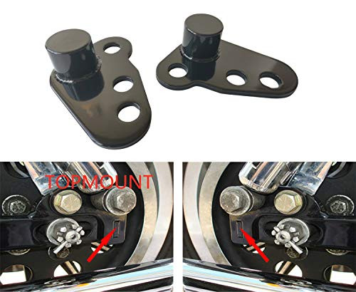 TOPMOUNT 1Pair Motorcycle Drop Kit Fits 2002 2015 Harley Davidson 1  or 2  Adjustable Lowering Kit Electra Glide   Street Glide   Ultra Glide   Road Glide  Black