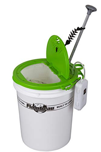 Flambeau Outdoors 6092BB Bait Butler  Live Bait Retrieval System Integrated Lid System with Net for Easy Bait Retrieval
