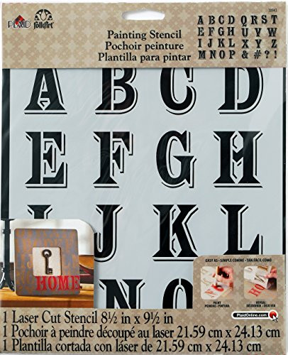 FolkArt Large Painting Stencil Peddler Alphabet
