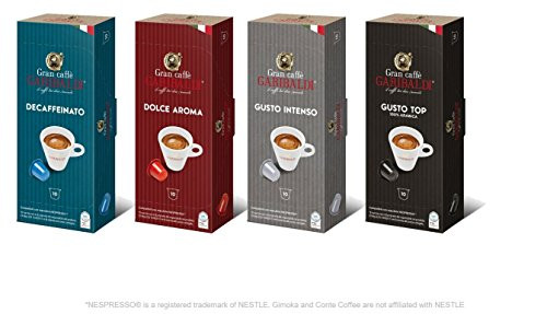 Gran Caffè Garibaldi Nespresso compatible capsules - Variety Pack - 40 Count