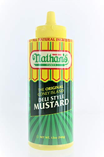 Nathans Famous Original Coney Island 100th Anniversary Deli Style Mustard  2 Pack