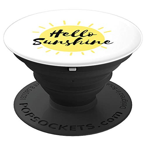 Cute Hello Sunshine Sun PopSockets Grip and Stand for Phones and Tablets