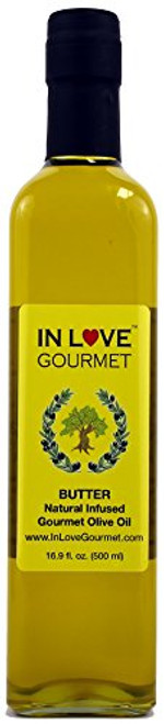 In Love Gourmet Extra Virgin Olive Oil Butter Natural Flavor Infused Gourmet Olive Oil 500ML 169oz Awesome Buttery Flavored Extra Virgin Olive Oil In Love Gourmet Extra Virgin Olive Oil Butter Natural Flavor Infused Gourmet Olive Oil 500ML 169oz Awesome Buttery Flavored Extra Virgin Olive Oil