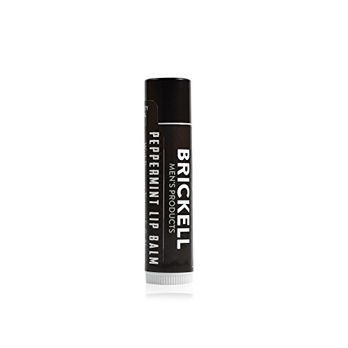 Brickell Men s No Shine Lip Balm for Men Natural and Organic Matte Finish Chapstick to Moisturize and Protect With SPF 15 15 Ounce Scented