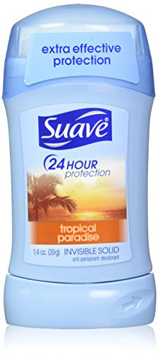 Suave 24 Hour Protection Anti Perspirant Deodorant Invisible Solid Tropical Paradise 140 oz  Pack of 2