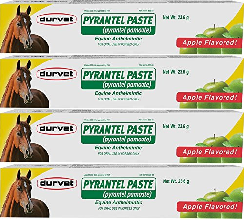 4 Pack  Durvet Pyrantel Paste Wormer 236gm Per Pack