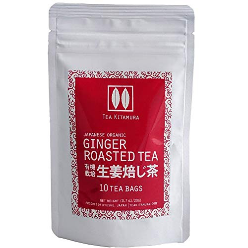 Organic Japanese Ginger Roasted  Shoga Hoji Cha  10 Tea Bags by Tea Kitamura