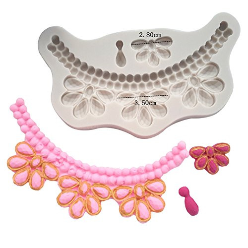 Joinor Cake Border Necklace Jewelry Silicone Mold Fondant Moulds Cake Decorating Tools Candy Chocolate Polymer Clay Gumpaste Mold Sugarcraft Joinor Cake Border Necklace Jewelry Silicone Mold Fondant Moulds Cake Decorating Tools Candy Chocolate Polymer Clay Gumpaste Mold Sugarcraft