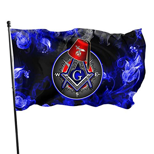 Freemason Shriner 3x5 FT American Flag Outdoor Banner Family Banner Garden Banner Black