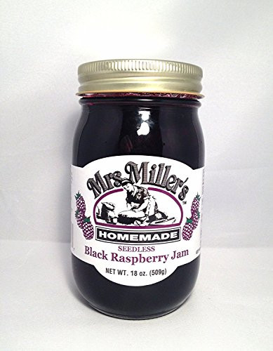 Mrs Miller s HUGE 18 oz Seedless Black Raspberry Jam Amish and Homemade