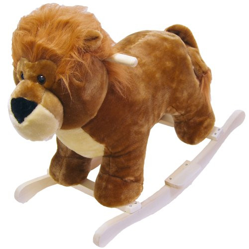 Happy Trails Lion Plush Rocking Animal