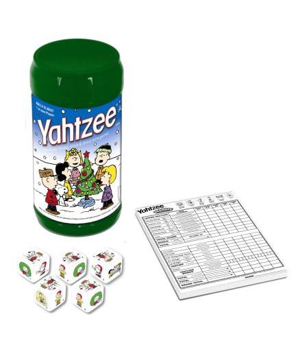 Hasbro Yahtzee Charlie Brown Xmas  Can
