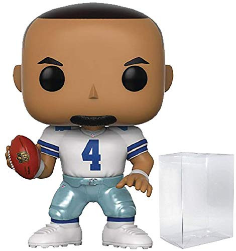 Funko NFL Draft  Dak Prescott  Dallas Cowboys Home Jersey  Pop  Vinyl Figure  Includes Compatible Pop Box Protector Case