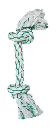 Dogit Mint Flavored Dog Toy Knotted Rope Bone Chew Toy for Dogs That Helps Clean Teeth Small