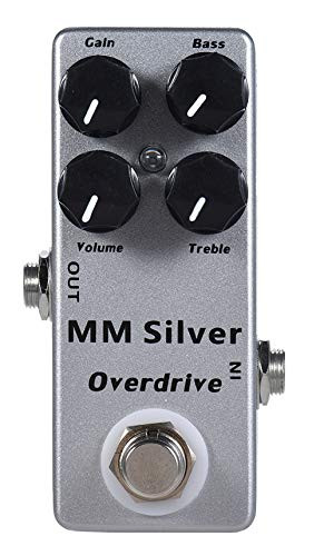 YMUZE Mosky Mini MM Silver Overdrive Electric Guitar Effect Pedal