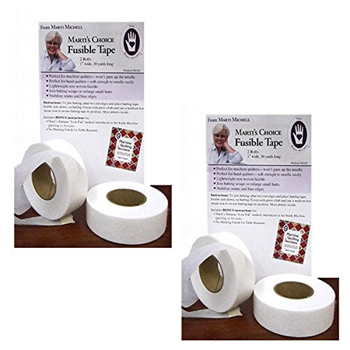 Marti Michell Fusible Tape   1 Inch Wide 120 Yards Single Sided White