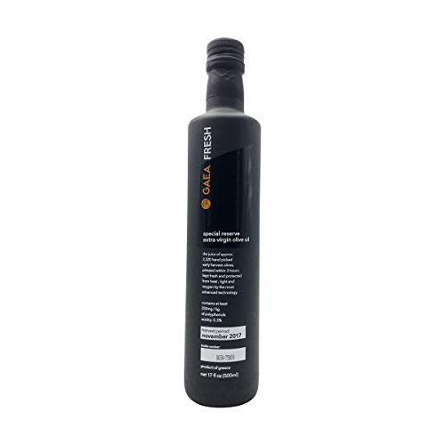 Gaea Fresh Greek Extra Virgin Olive Oil Single Origin EVOO 17 oz Bottle