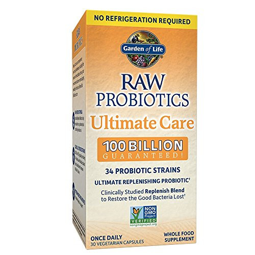 Probiotics for Women Probiotics for Men and Adults   Raw Probiotics Ultimate Care 100 Billion CFU Shelf Stable Probiotic Supplement Garden of Life Daily Probiotic Digestive Enzymes 30 Capsules