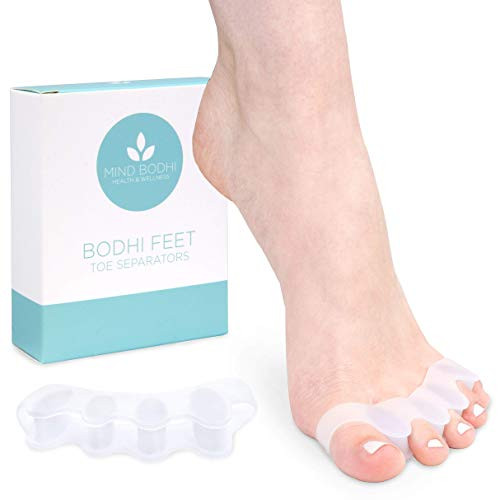 Mind Bodhi Toe Separators to Correct Bunions and Restore Toes to Their Original Shape Bunion Corrector Toe Spacers Toe Straightener Toe Stretcher Big Toe Correctors Universal Size White Mind Bodhi Toe Separators to Correct Bunions and Restore Toes to Their Original Shape Bunion Corrector Toe Spacers Toe Straightener Toe Stretcher Big Toe Correctors Universal Size White