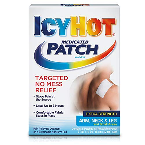 Icy Hot Medicated Patch Extra Strength Pain Relief Patch for Arm Neck   Leg  15 Pain Patches
