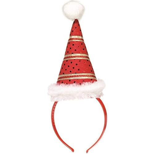 Forum Novelties Gold Striped Mini Santa Hat Headband