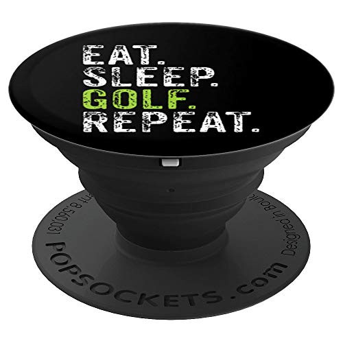 Eat Sleep Golf Repeat Disc Sport Game Player Team Coach Fan PopSockets Grip and Stand for Phones and Tablets