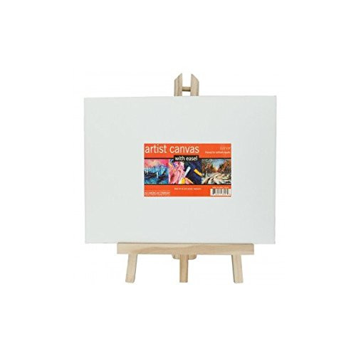 bulk buys Small Artist Canvas with Wooden Easel Set