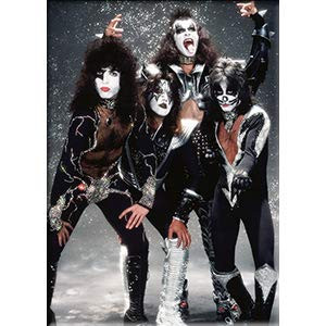 C D Visionary KISS Band in Snow   Refrigerator Magnet Officially Licensed Artwork 25  X 35