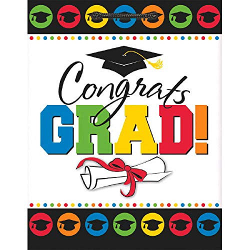 amscan Grad Gift Large Bag   Party Favor   12 Ct