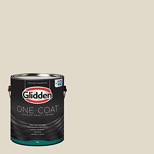 Glidden Interior Paint   Primer  Greige Antique White One Coat Flat 1 Gallon