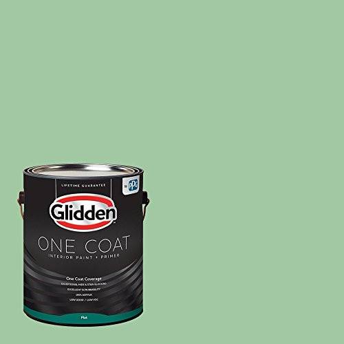 Glidden Interior Paint   Primer  Green Interior Paint  French Market One Coat Flat 1 Gallon