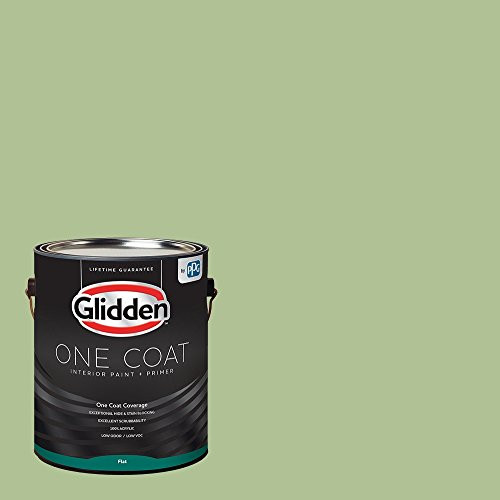 Glidden Interior Paint   Primer  Green Interior Paint  Harmonious One Coat Flat 1 Gallon