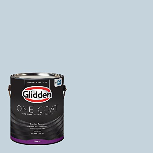 Glidden Interior Paint   Primer  Blue Sentimental Lady One Coat Eggshell 1 Gallon