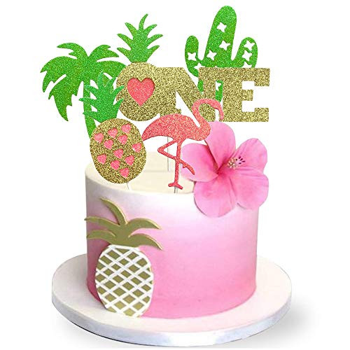 Glitter Luau Cake Topper Flamingo Pineapple 1st First Birthday Cake Toppers Decoration Pineapple Flamingo Coconut Shape Palm Cactus Cake Picks for Tropical Hawaiian Themed Party Supplies Glitter Luau Cake Topper Flamingo Pineapple 1st First Birthday Cake Toppers Decoration Pineapple Flamingo Coconut Shape Palm Cactus Cake Picks for Tropical Hawaiian Themed Party Supplies