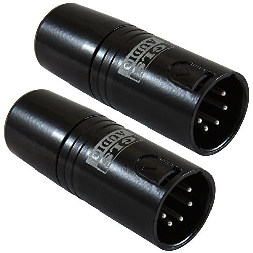 GLS Audio 5 Pin DMX Terminator Plugs   2 Pack