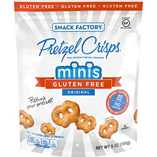 Snack Factory Pretzel Crisps Gluten Free Original Minis 5 Ounce