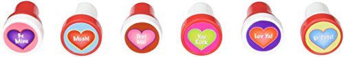 amscan Valentine s Day Multicolored Plastic Stamp Set 6 Ct   Party Favor