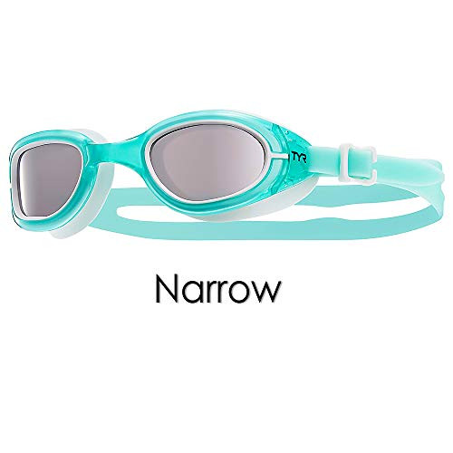 TYR Sport Special Ops 20 Polarized Swimming Goggle  Silver Mint White Femme