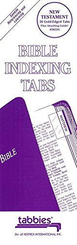 Tabbies Gold Edged Bible Indexing Tabs New Testament Only Includes 26 Tabs  58334