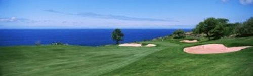 Posterazzi oceanside The Manele Golf Course Lanai City Hawaii USA Poster Print  38 x 12