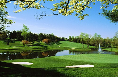 Posterazzi Golf course Congressional Country Club Potomac Montgomery County Maryland USA Poster Print  27 x 9