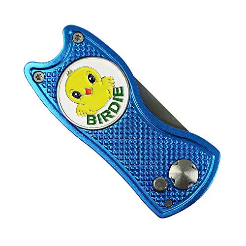 GOLTERS Golf Ball Marker Divot Tool Sets Switchable Divot Repair Tools Birdie Markers