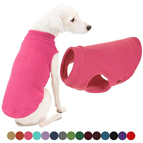 Gooby Stretch Fleece Dog Vest   Pink Large   Pullover Fleece Dog Sweater   Warm Dog Jacket Winter Dog Clothes Sweater Vest   Dog Sweaters for Small Dogs to Large Dogs for Indoor and Outdoor Use