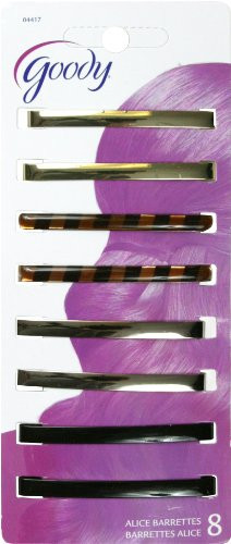 Goody Classics Hair Barrette Stay Tight Patterned 8 Count  Pack of 3